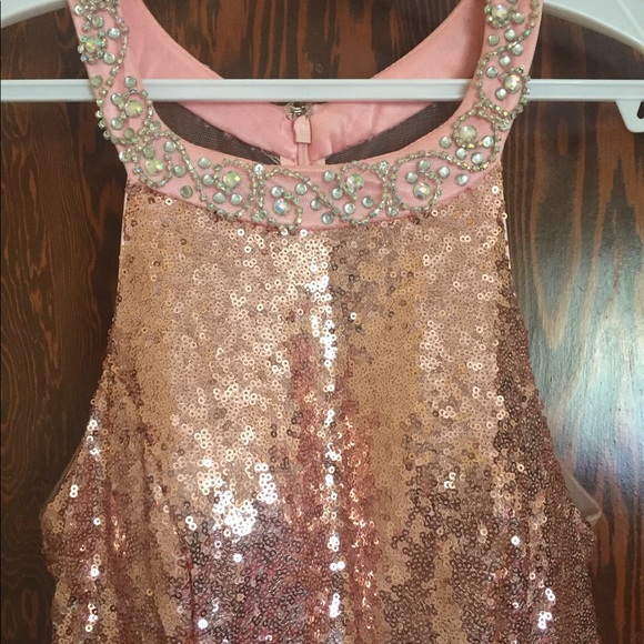 Sparkly Pink Prom Dress - Picture 2 of 4